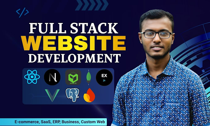 do full stack website development using mern stack