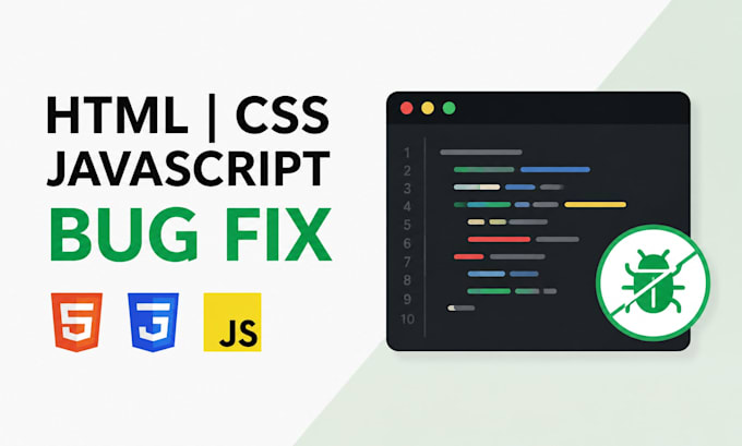 debug and fix your HTML, CSS, and javascript website