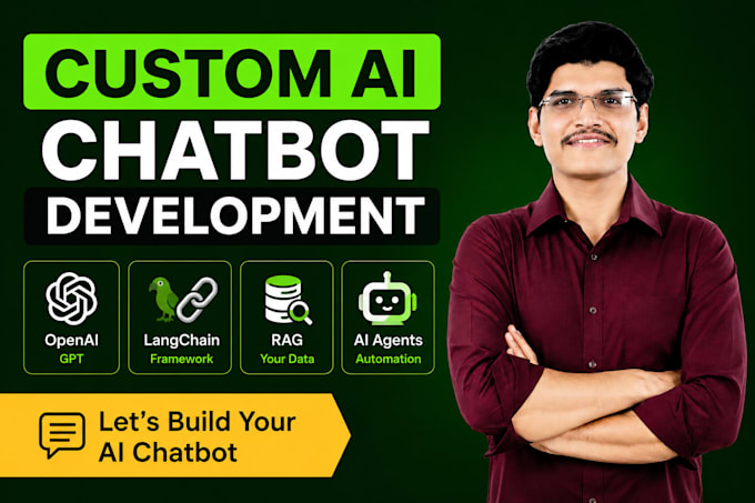 develop llm chatbots on your data using rag langchain, openai, gpt ai agents