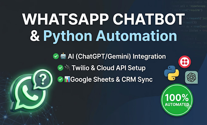 build automated whatsapp chatbot using python and twilio