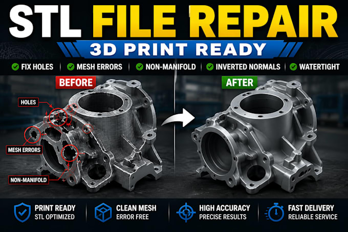 repair and fix stl files for flawless 3d printing