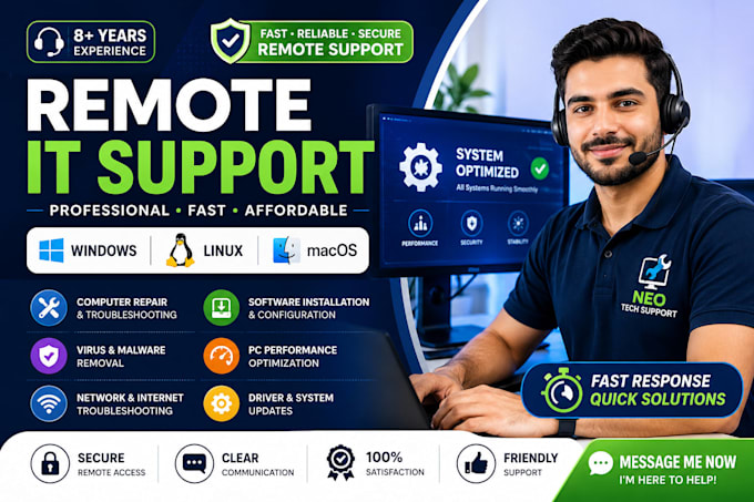 fix windows PC errors, crashes, and slow performance remotely