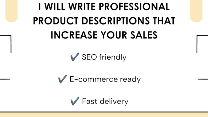 write simple and engaging product descriptions in english