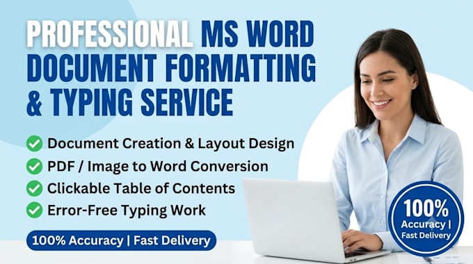 do professional ms word formatting and document creation