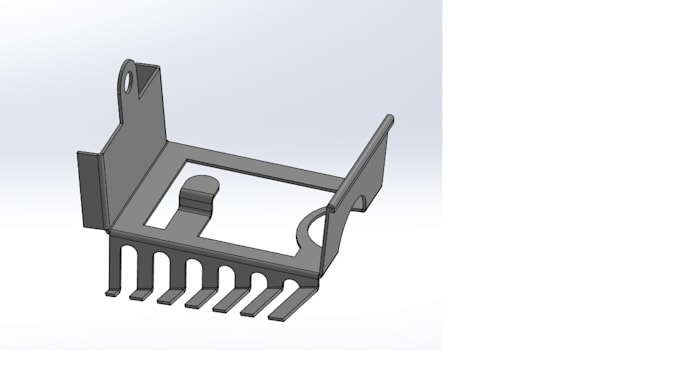 design sheet metal brackets and flat patterns for laser cutting