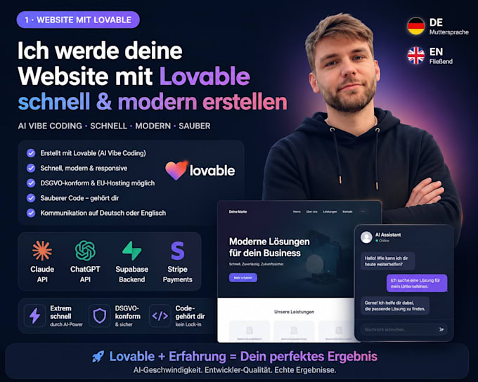 build your website fast with lovable or ai vibe coding