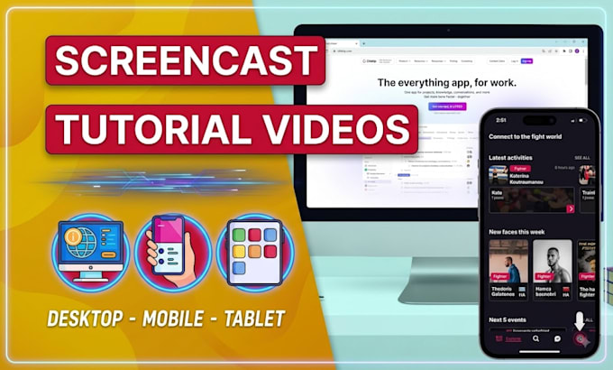 screencast how to use website or app tutorial videos