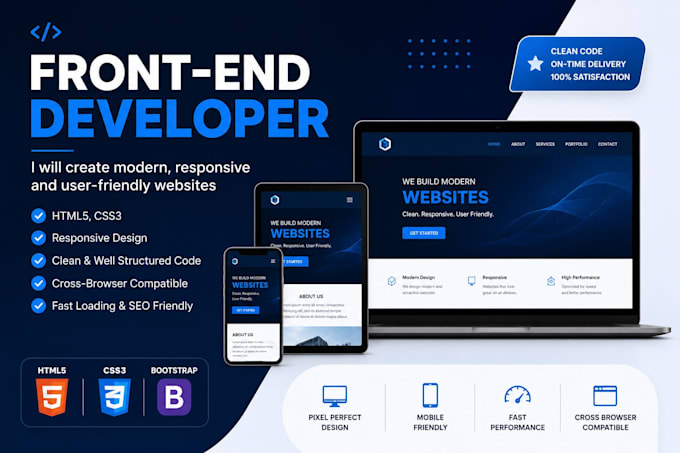 build a responsive HTML CSS landing page