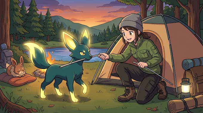 draw pokemon or fakemon doing anything