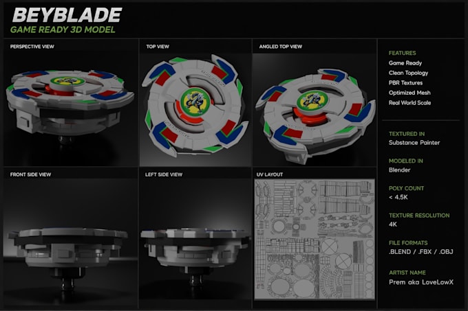 create game ready 3d models and props