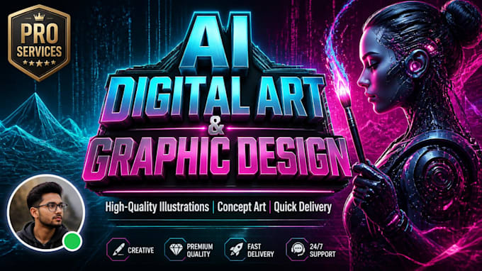 do graphic design and digital art