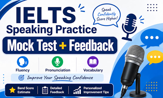 conduct ielts speaking mock tests and feedback