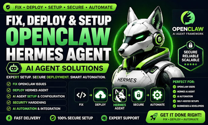 fix deploy openclaw hermes agent ai agent setup openclaw security ai automation