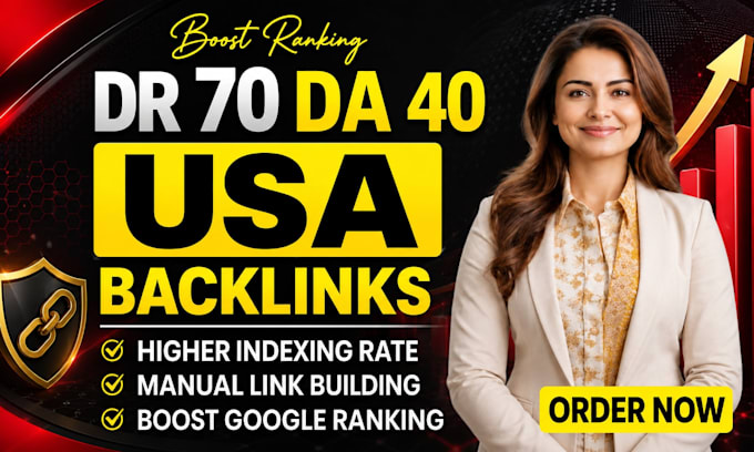 create high DR 70 da 40 USA dofollow SEO backlinks