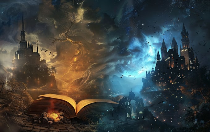 fantasy book cover ebook cover, book cover illustration