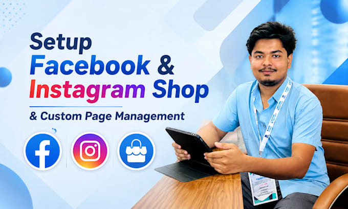 setup facebook and instagram shop and custom page management