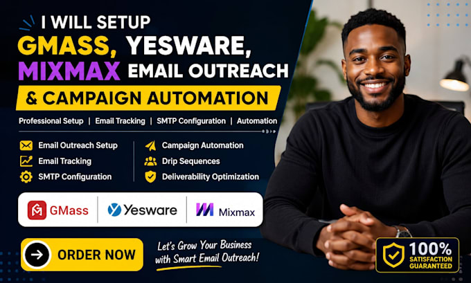 gmass yesware mixmax email tracking outreach setup campaign automation smtp