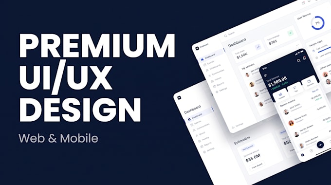 design modern mobile app and website UI UX layouts