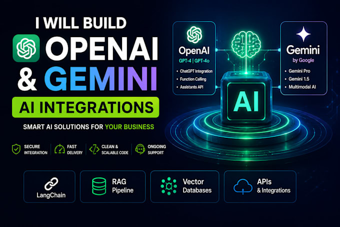 integrate openai gpt and gemini ai into your app