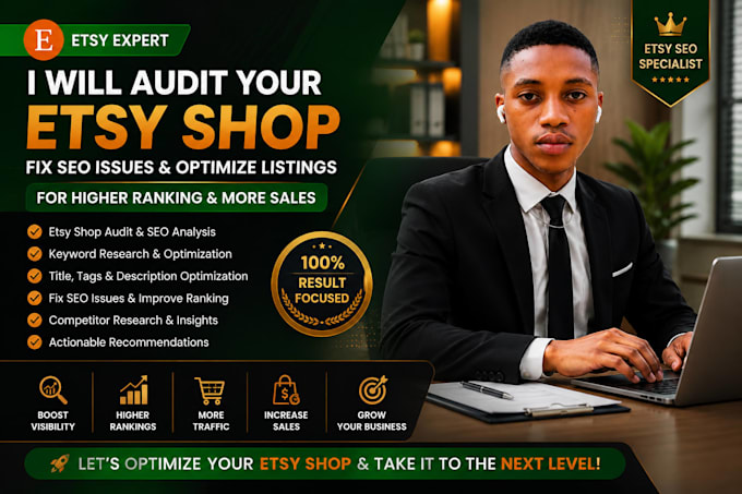 audit your etsy shop fix SEO issues optimize listings for higher ranking