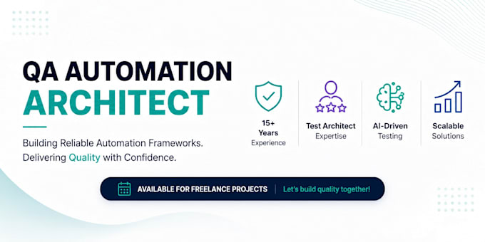 do web based automation framework development and  QA, test