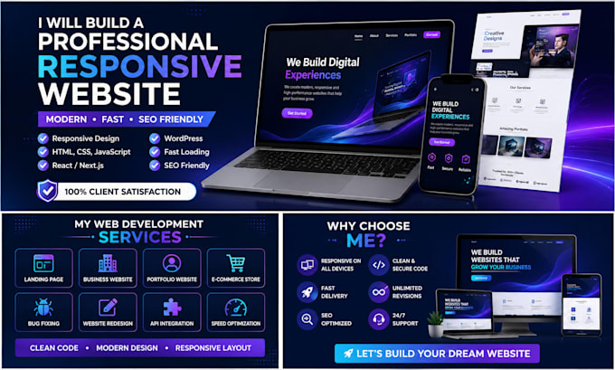 develop a custom ecommerce website or business web app