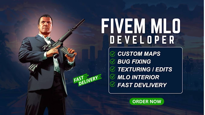 custom fivem mlo interior design and 3d texturing
