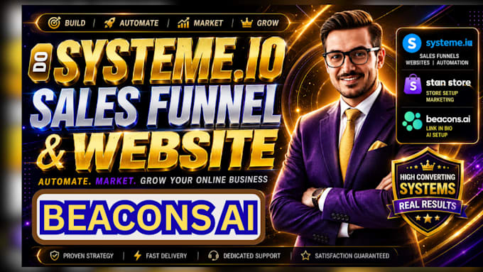 do systeme io sales funnel, systeme io website, stan store marketing, beacons ai