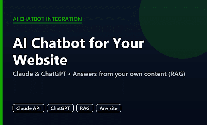 integrate a claude or chatgpt ai chatbot into your website