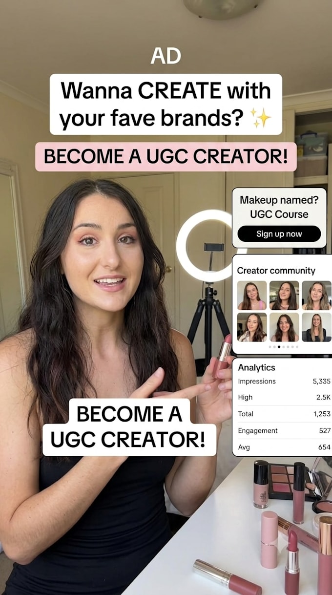 provide native english speaker for ugc video promotion