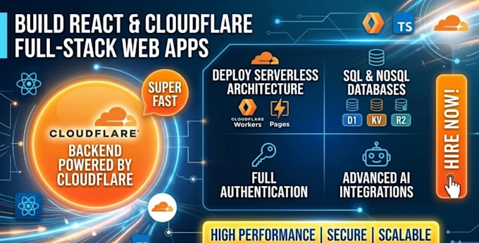 create a fast react web app with cloudflare d1 and r2