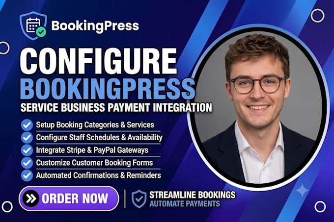 configure bookingpress for service business payment integration