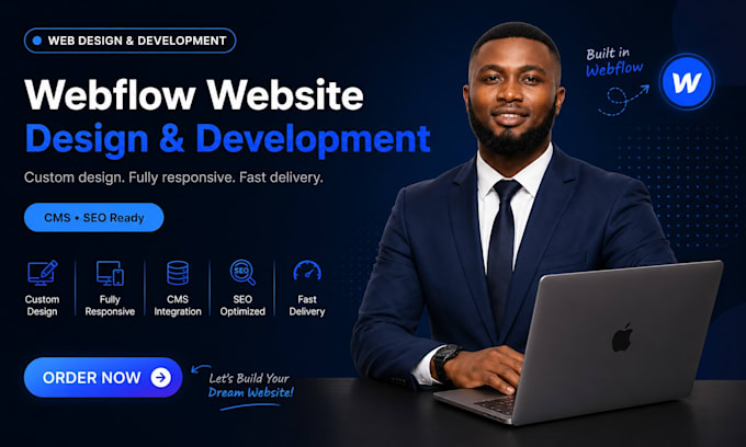 design and develop a responsive webflow website