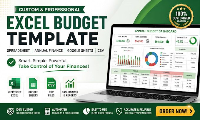 create custom excel budget template spreadsheet annual finance google sheets csv