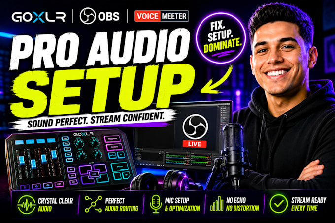 setup obs studio for goxlr, voicemeeter and elgato wave for pro streaming audio