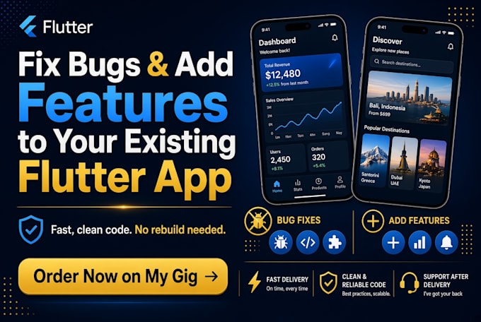 fix bugs and add features to your flutter app