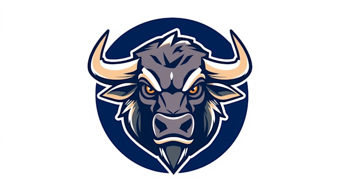 do amazing bull head logo with free source file