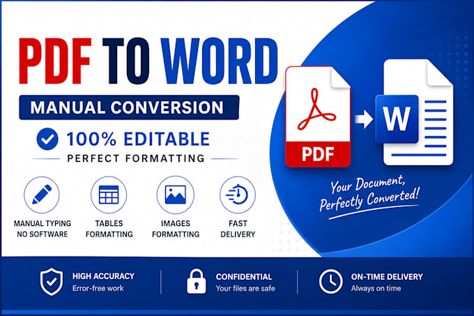 convert PDF to word manually with perfect formatting