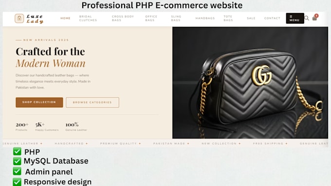 build a custom PHP website using mysql database