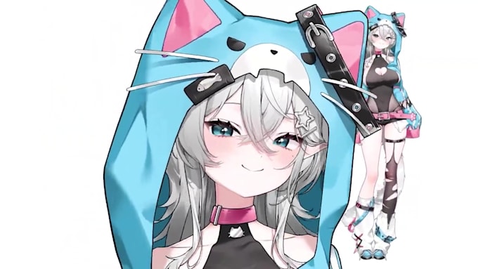 design and rig live2d vtuber model, vtuber commission 2d vtuber model