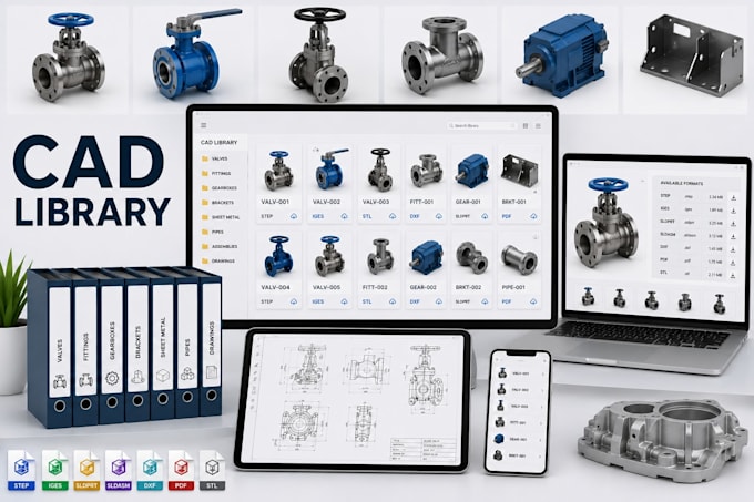 build a professional cad library for your company products
