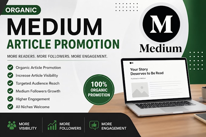 do organic medium article promotion to boost medium engagement