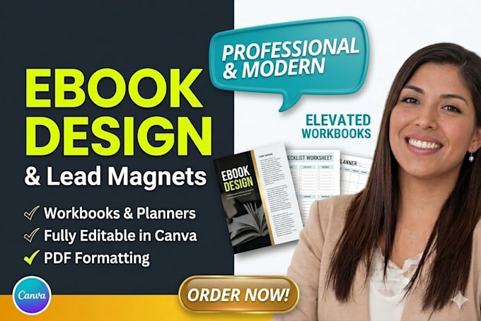 do canva ebook design, canva book formatting, workbook and pdf lead magnet