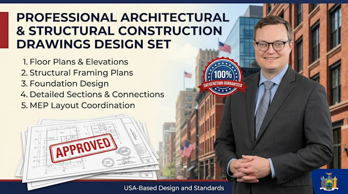 create architectural structural construction drawings design set