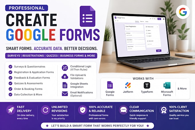 design intake forms, invoices, google forms, convert to fillable pdf