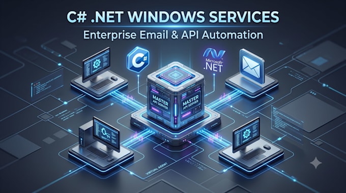 build net windows services and custom email automation pipelines
