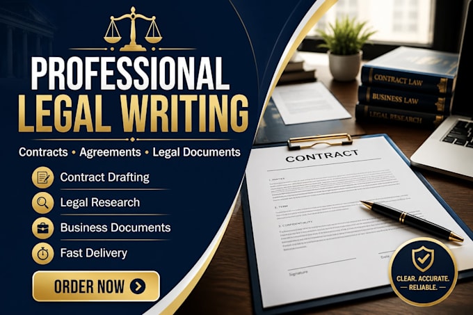 draft professional contracts, agreements, and legal documents