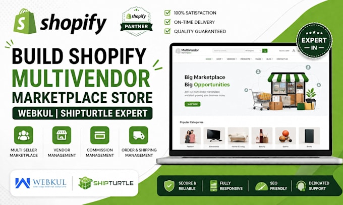 build shopify multivendor marketplace store webkul shipturtle expert