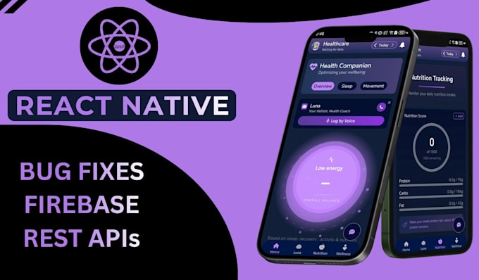 fix react native bugs and integrate firebase and rest apis