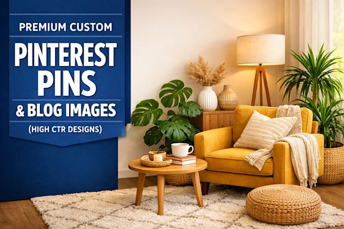 design custom high converting pinterest pins and blog post images
